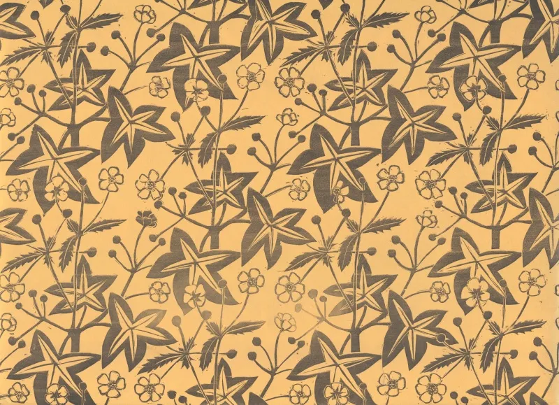 Обои для стен Hamilton Weston The Marthe Armitage wallpapers Ivy-Off-Black-Gold