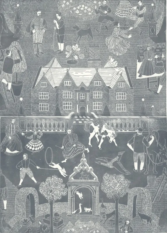 Обои для стен Hamilton Weston The Marthe Armitage wallpapers Manor-House-Slate