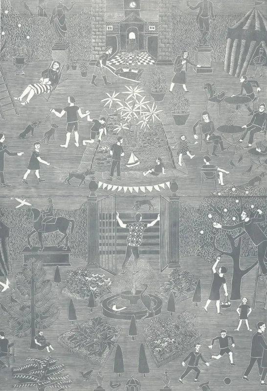 Обои для стен Hamilton Weston The Marthe Armitage wallpapers Out-About-Slate