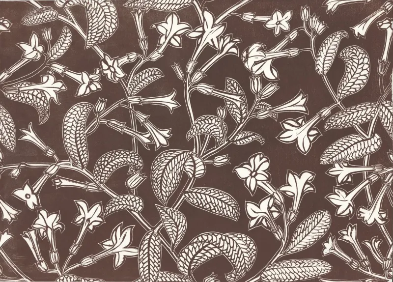 Обои для стен Hamilton Weston The Marthe Armitage wallpapers Tobacco-Plant-Falcon-Brown-1