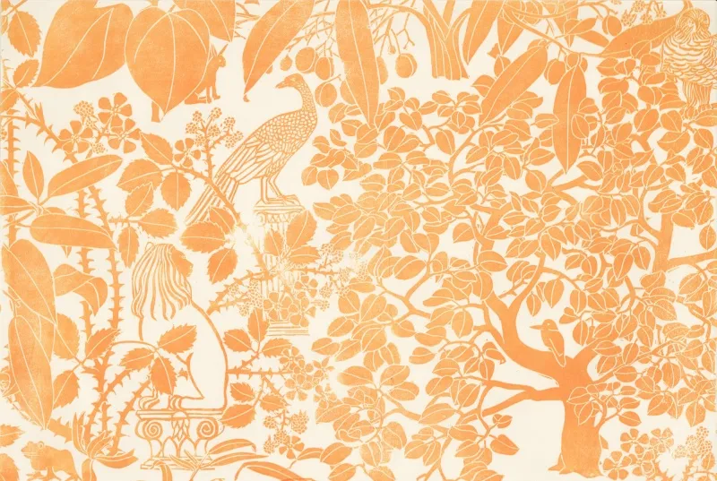 Обои для стен Hamilton Weston The Marthe Armitage wallpapers Tree-Garden-Saffron-2