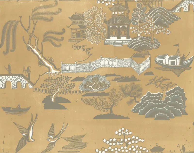 Обои для стен Hamilton Weston The Marthe Armitage wallpapers Willow-Sunshine