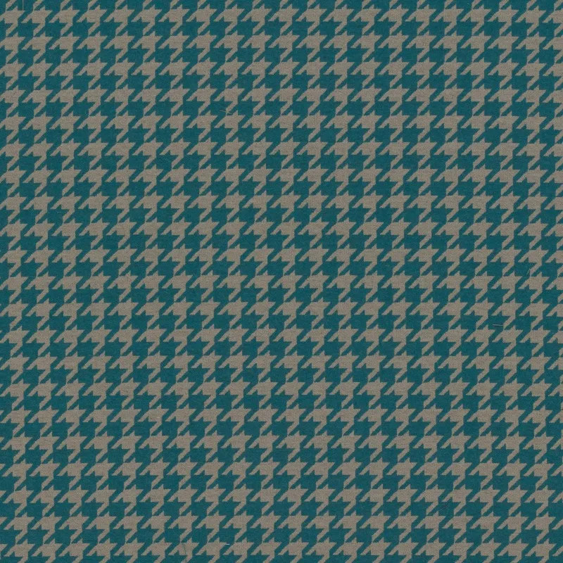 Ткань Coordonne Kingsman HOUNDSTOOTH AQUA