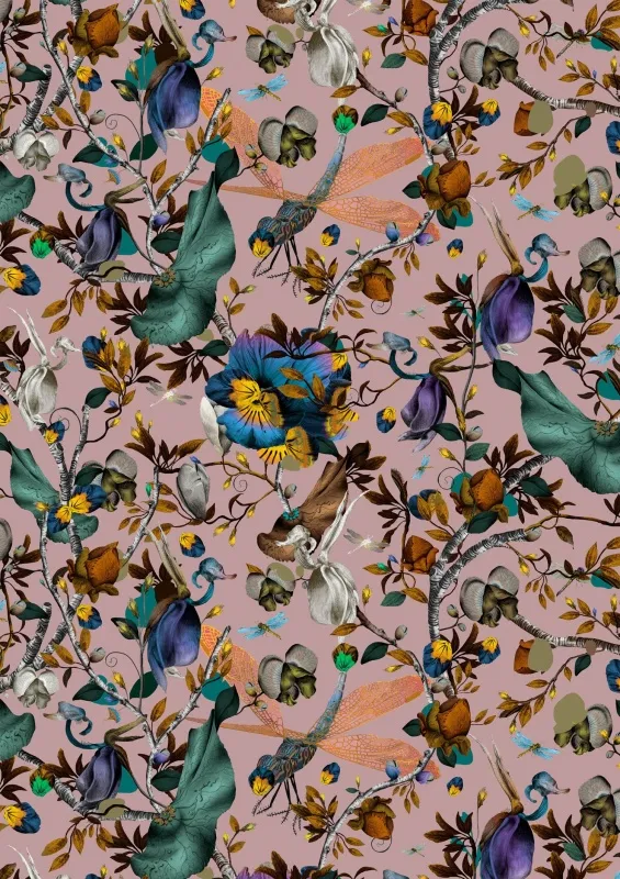 Обои для стен Kitmiles Wallcoverings Al.1 Biophillia-Mica-2004