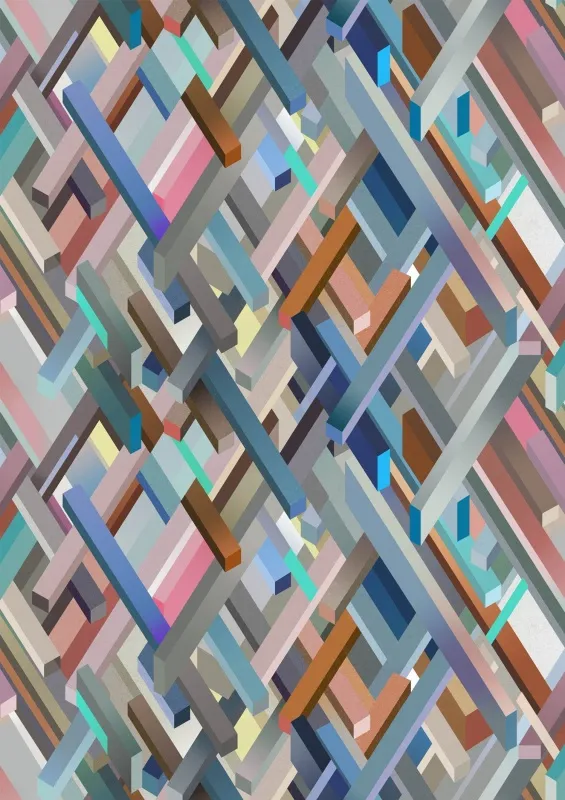 Обои для стен Kitmiles Wallcoverings Al.1 Kubrick-8941-704