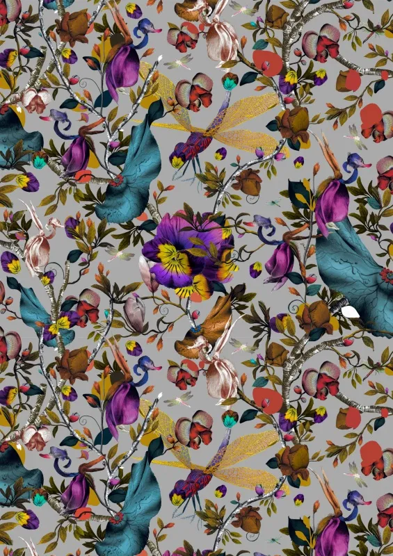 Ткань Kitmiles Fabrics Al.1 Biophillia-BIO-2002