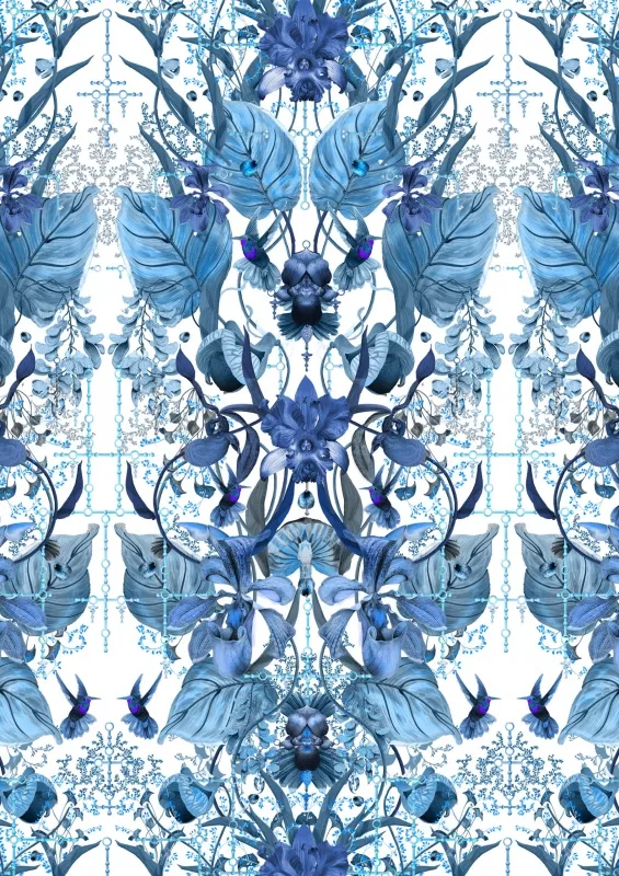 Ткань Kitmiles Fabrics Al.1 Ultraviolet-Garden-UVG-002