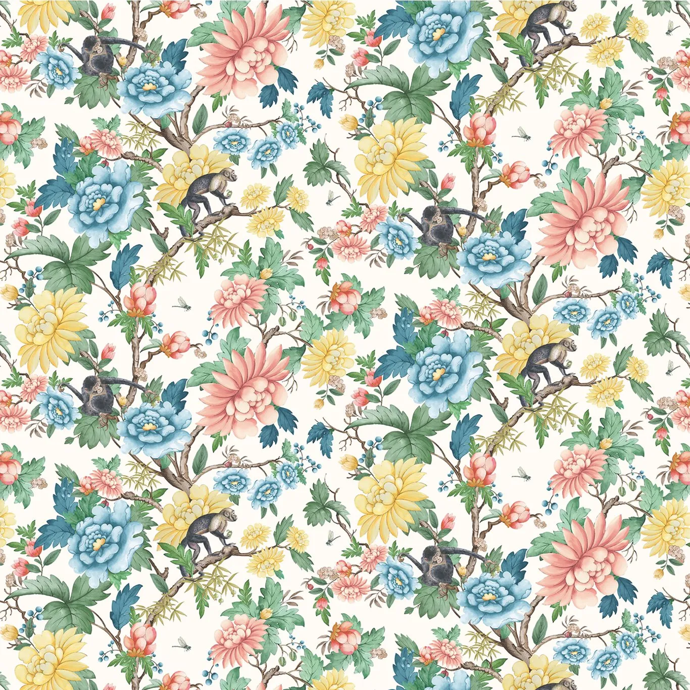 Ткань Clarke&Clarke Botanical Wonders Fabric F1603-01