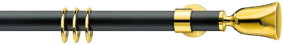 Карниз EMPIRE schwarz-messing