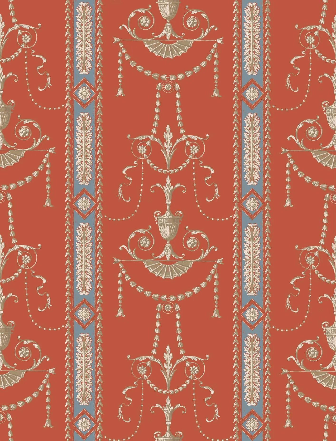 Обои для стен Zuber Arabesques 9090-brique