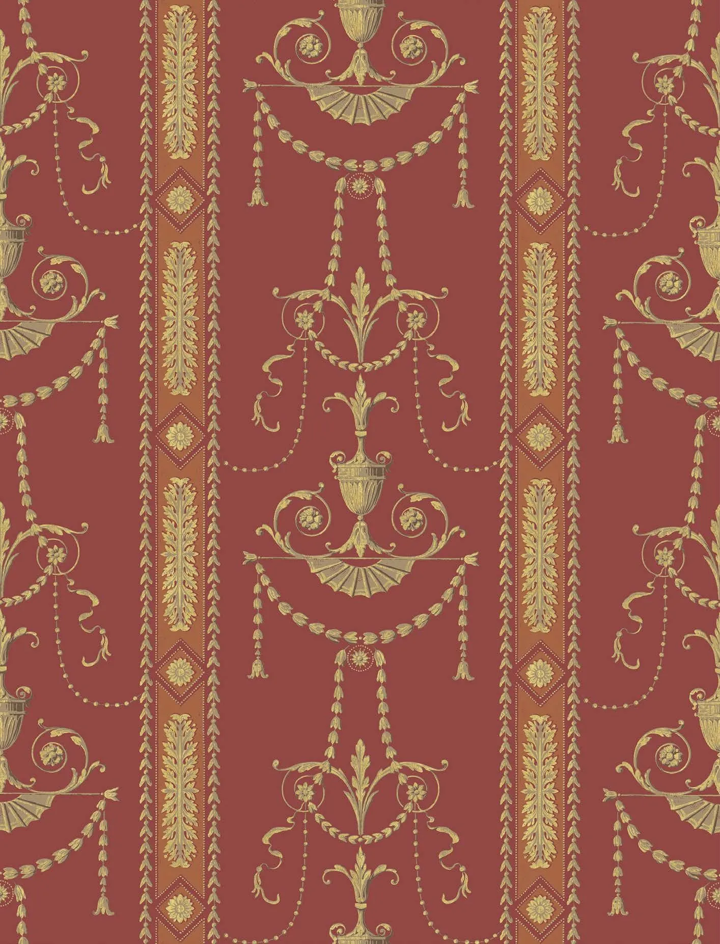 Обои для стен Zuber Arabesques 9090-grenat