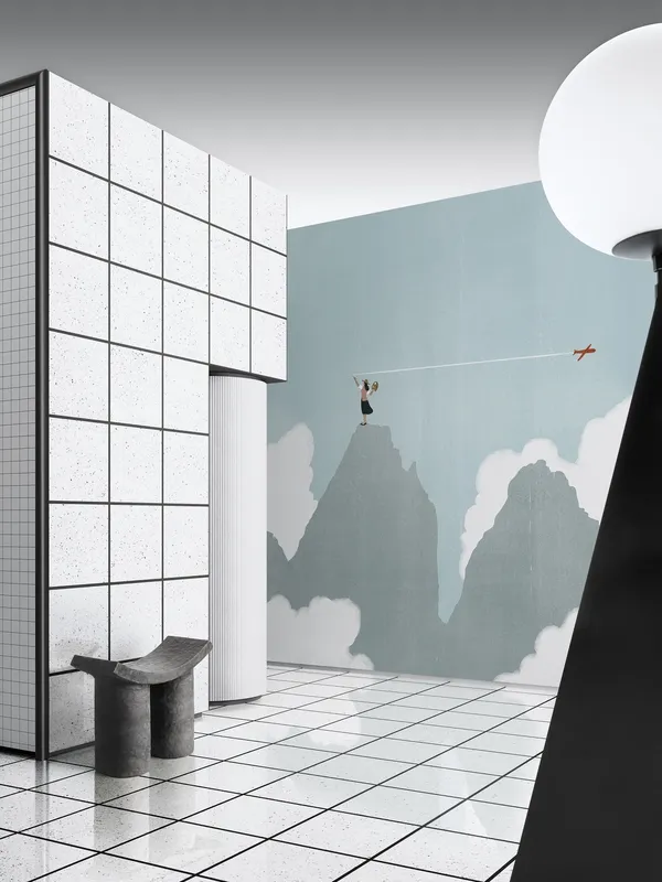 Обои для стен Wall&Deco 2021 Contemporary Wallpaper DOLOMITU