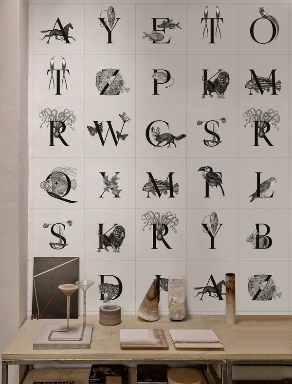 Обои для стен Wall&Deco 2022 Contemporary Wallpaper ANIMAL-CODEX