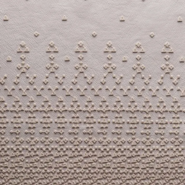 Ткань Studioart The Specialties Leathers Ricamo_Azteco pearl