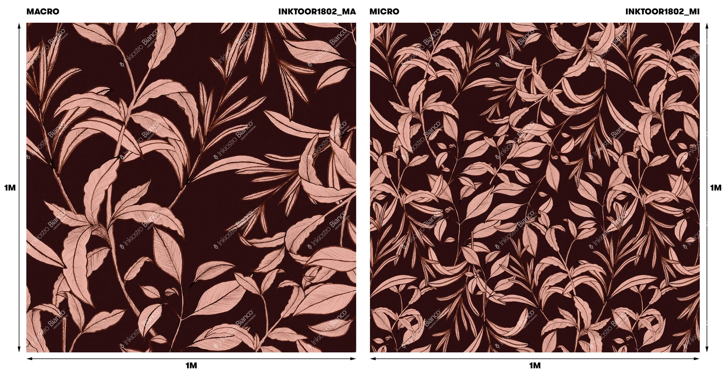 Ткань Inkiostro Bianco Foglia d’oro inktoor1802