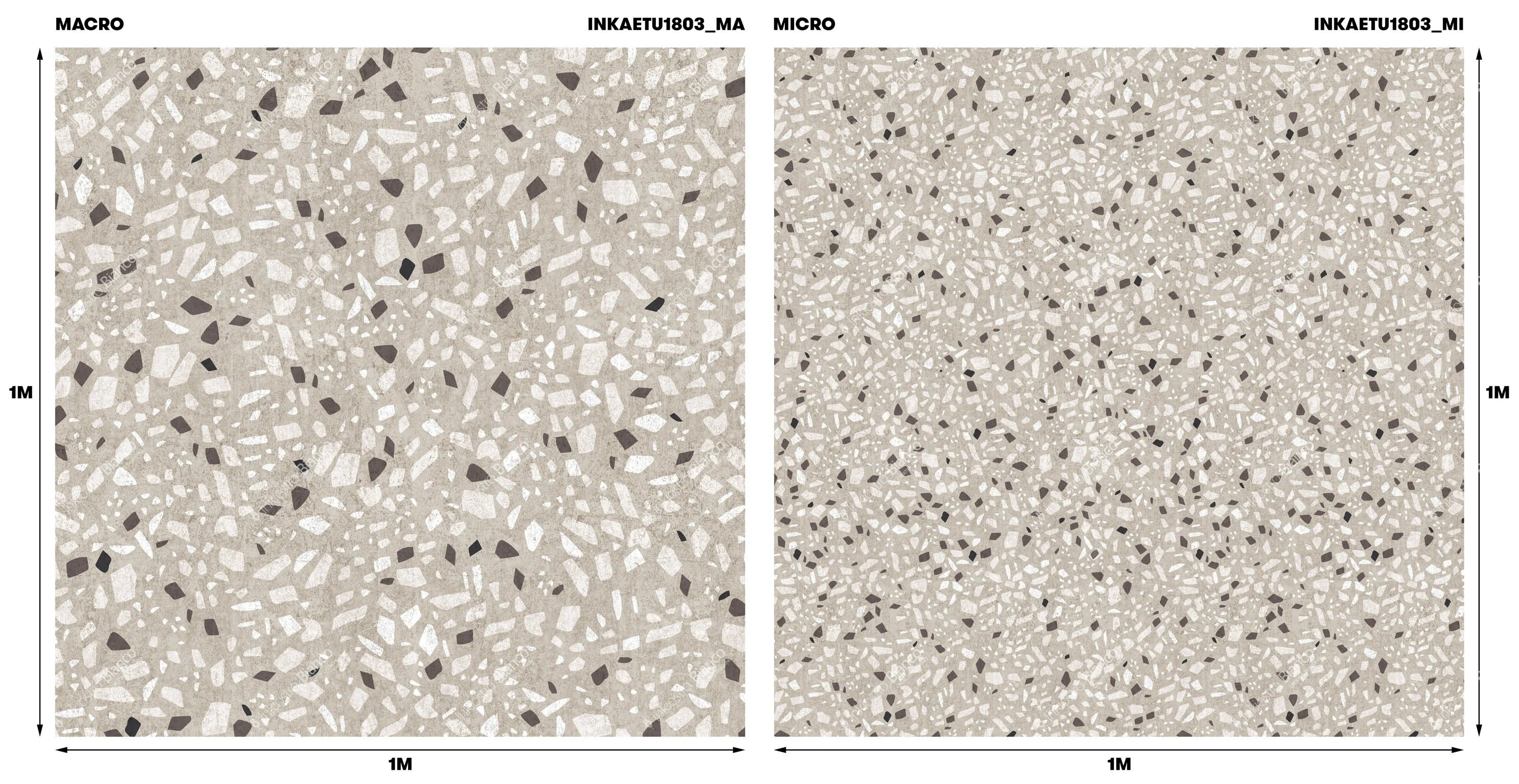 Ткань Inkiostro Bianco Rituals by Studio Zero terrazzo_inkaetu1803