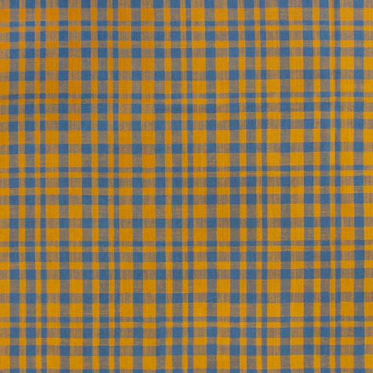 Ткань Gaston Y Daniela Maiorica drach_ocre_plomo_cuadros