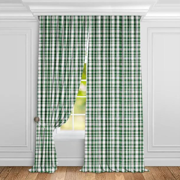 Ткань Gaston Y Daniela Maiorica drach_verde_oscuro_cuadros #4