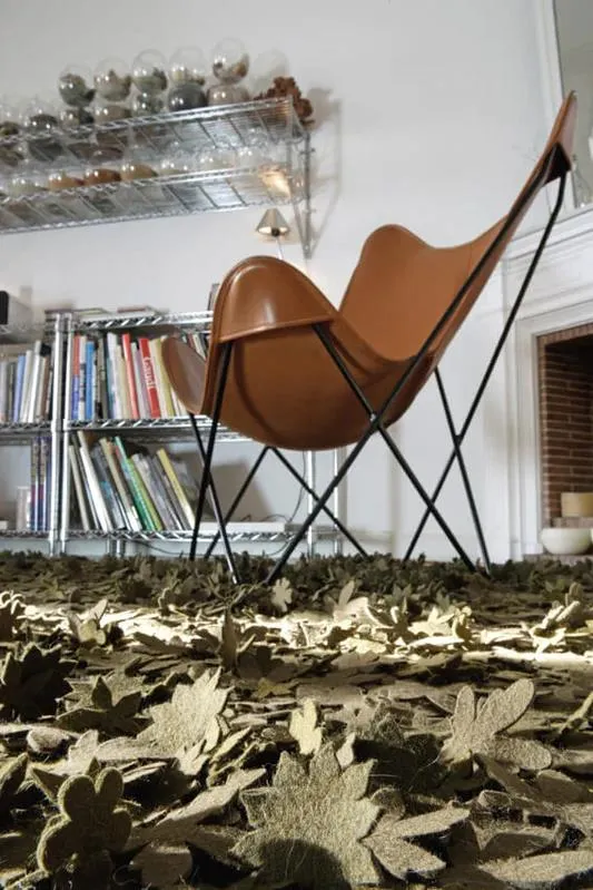 Little Field of Flowers Greens Rug