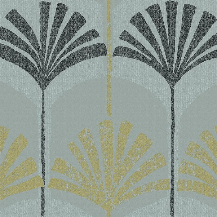 Ткань Cyan Stone Song of leaf LA-SL0102