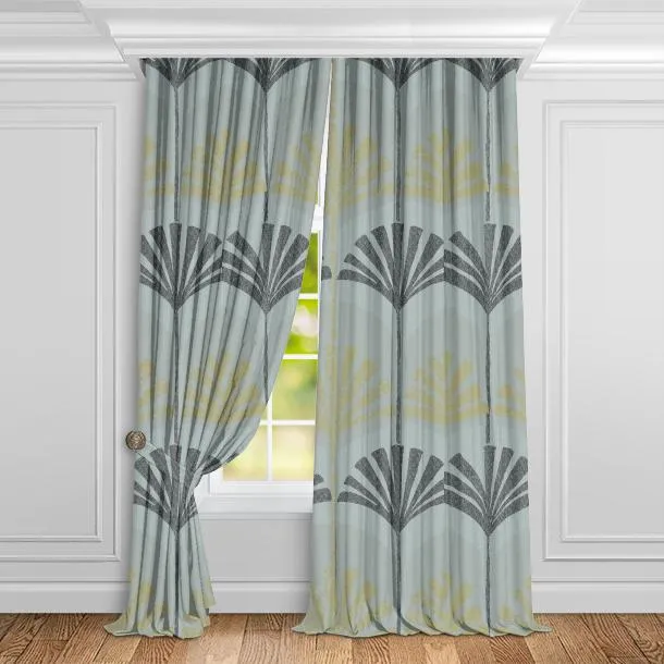 Ткань Cyan Stone Song of leaf LA-SL0102 #4