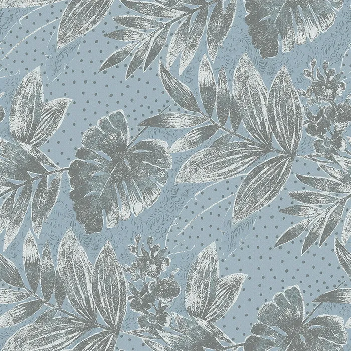 Ткань Cyan Stone Song of leaf LA-SL0202