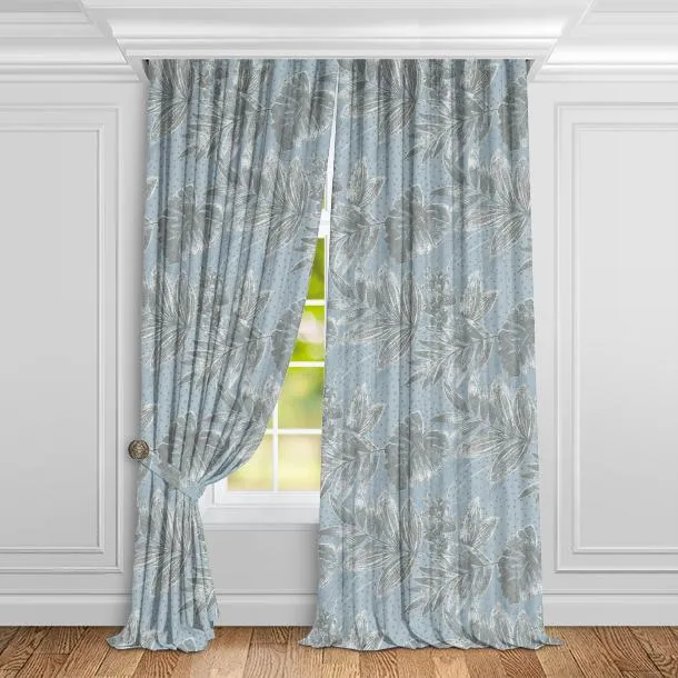 Ткань Cyan Stone Song of leaf LA-SL0202 #4