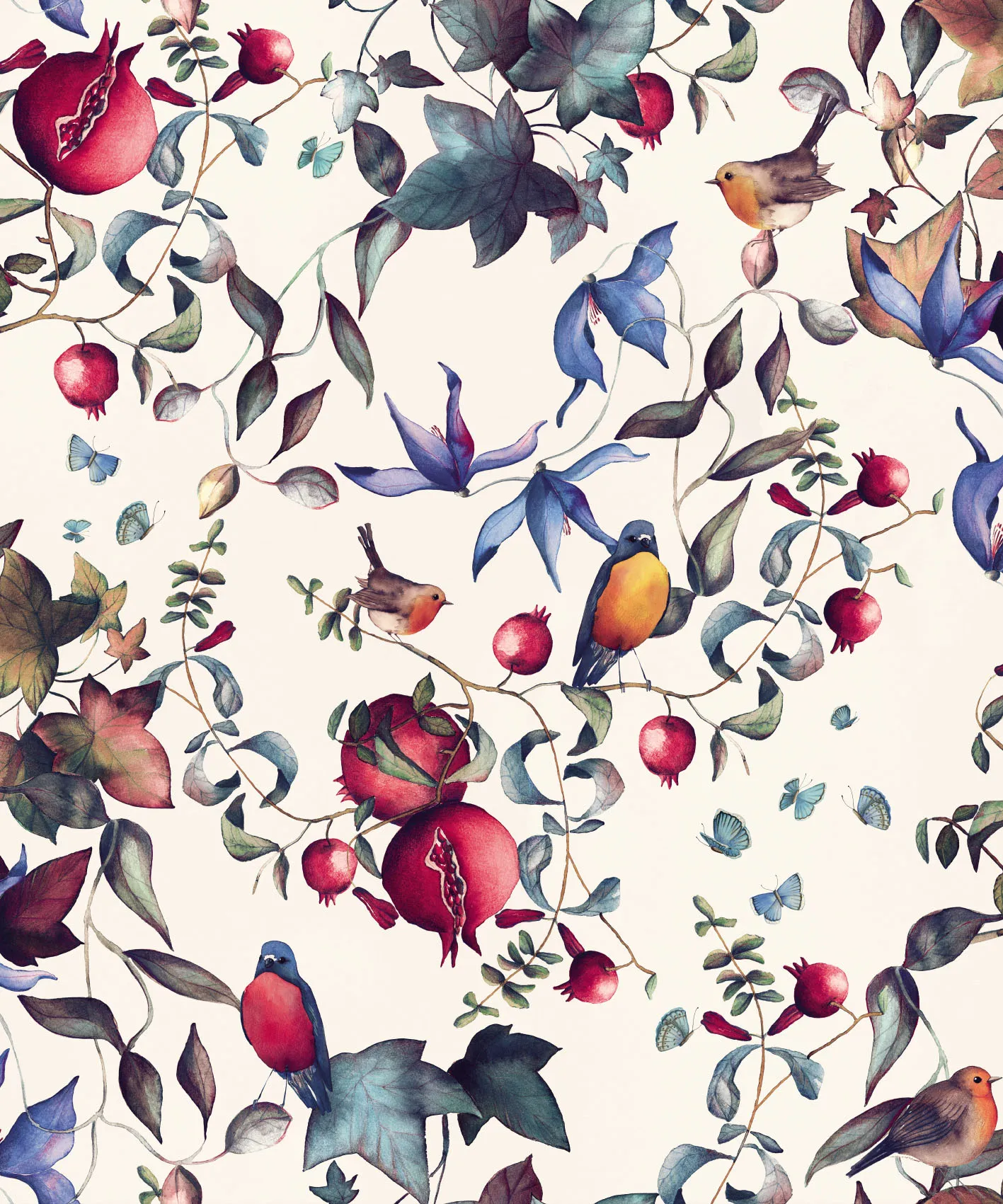 Обои для стен CoDe Fabula D0003_MELOGRANO_RUBY_LW