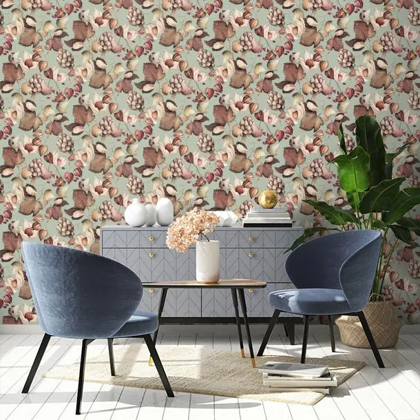 Обои для стен CoDe Fabula D0032_ORTO-MAGICO_EGGSHELL-BLU_LW #3