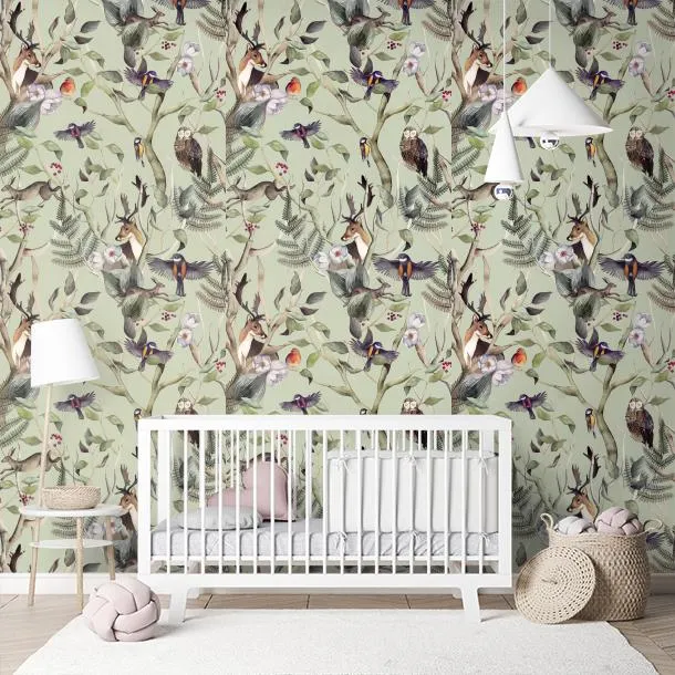 Обои для стен CoDe Fabula D0041_BOSCO-INCANTATO_CELADON_LW #9