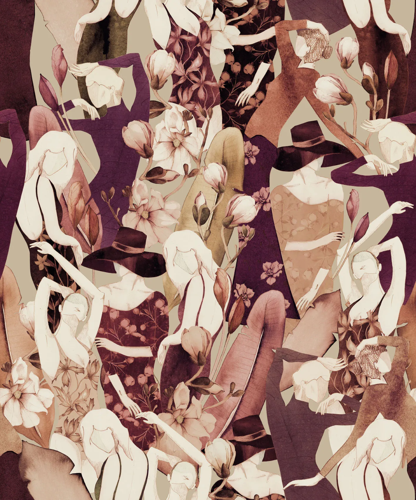 Обои для стен CoDe Fabula D0053_DEMETRA_PLUM_LW