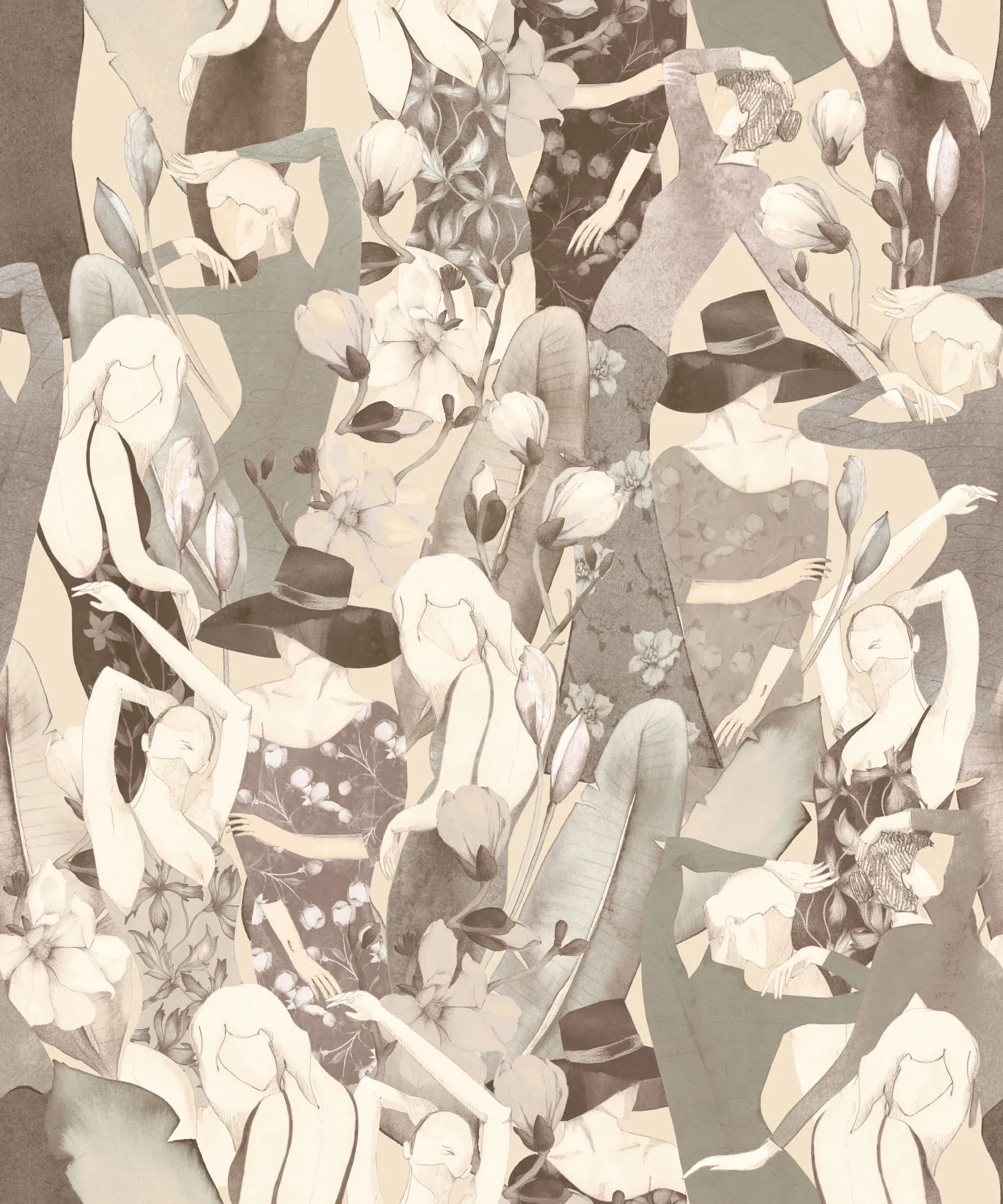 Обои для стен CoDe Fabula D0054_DEMETRA_NUDE_LW