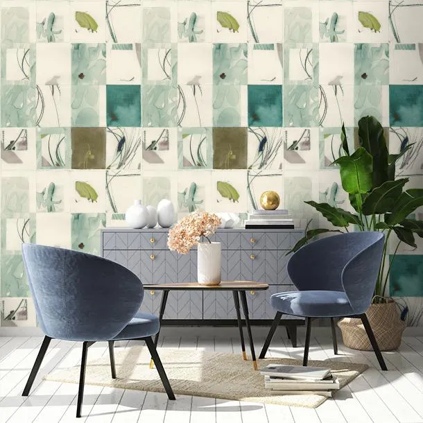 Обои для стен CoDe Fabula D0124_SCRIPTA_TEAL_LW #3