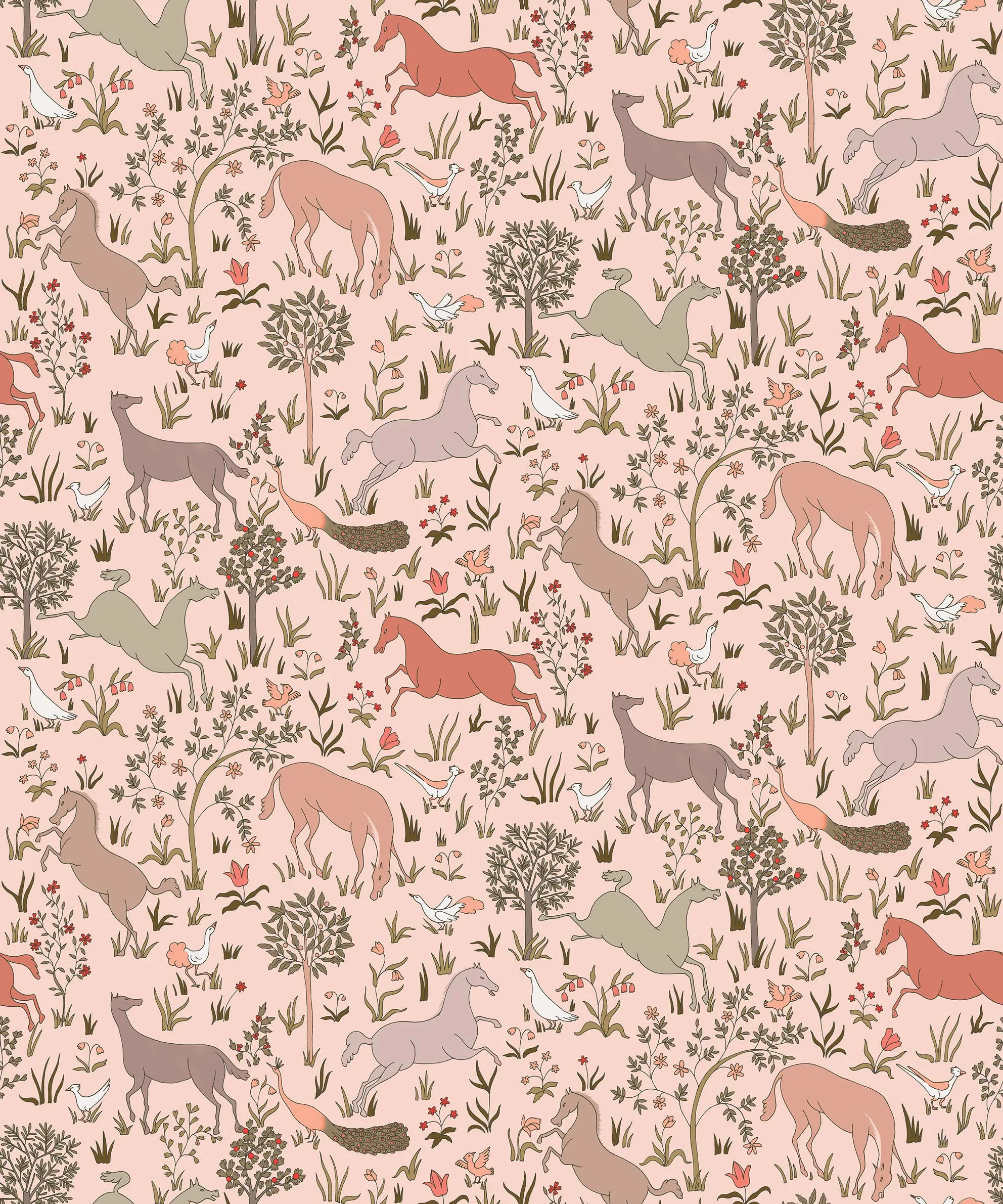 Обои для стен CoDe Flora 00003_FLORA_ReadyRoll_RIBOT_ROSE_LW