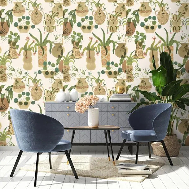 Обои для стен CoDe Flora 00011_FLORA-ReadyRoll_ANFORE_EGGSHELL_LW #3