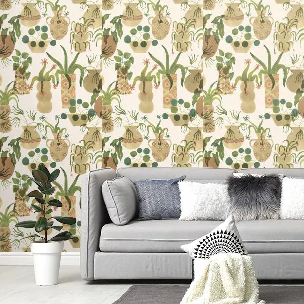 Обои для стен CoDe Flora 00011_FLORA-ReadyRoll_ANFORE_EGGSHELL_LW #4