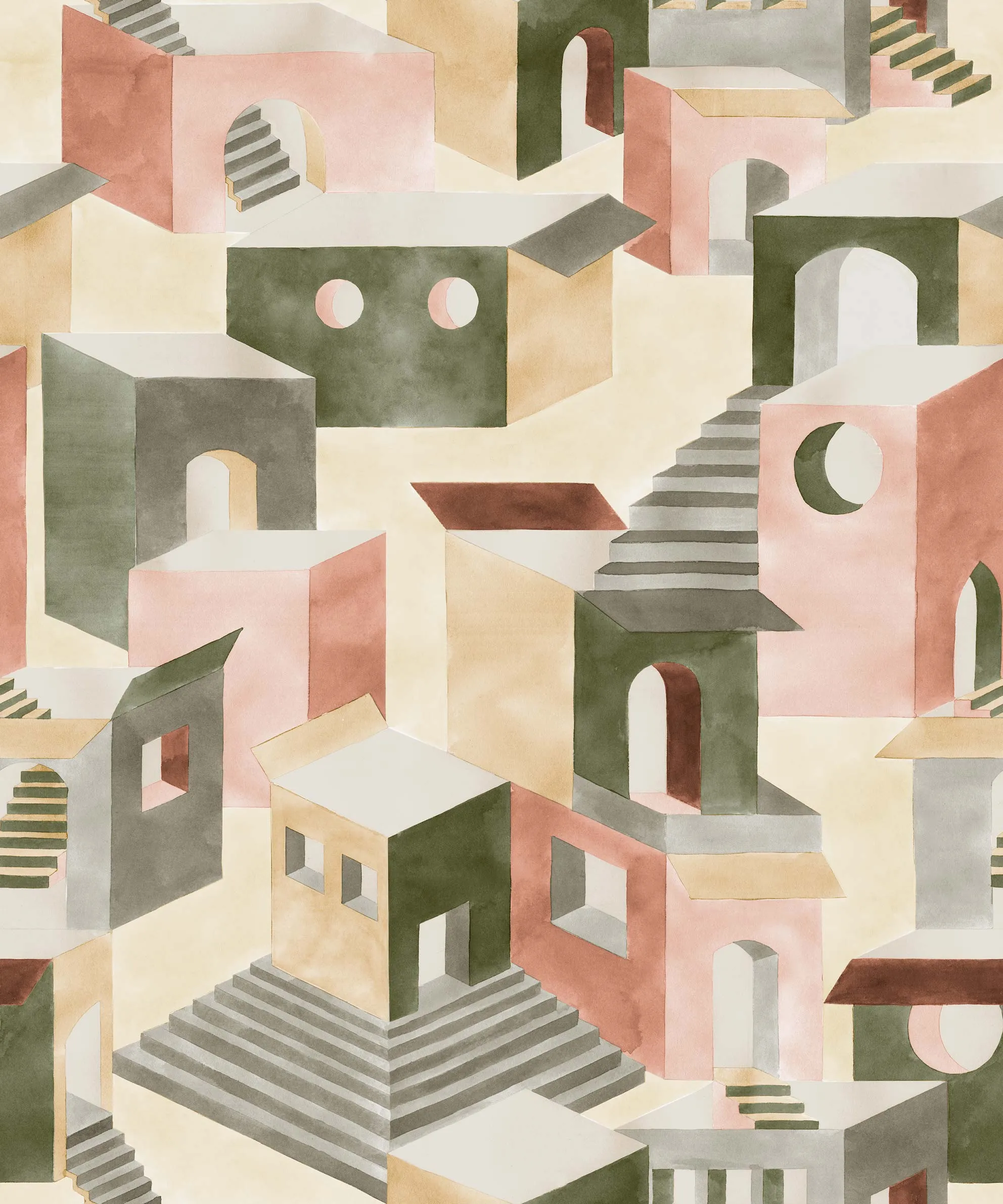 Обои для стен CoDe Flora 00023_FLORA_ReadyRoll_CHORA_ROSY-BROWN_LW