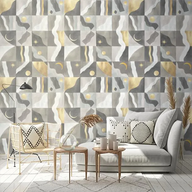 Обои для стен CoDe Flora 00032_FLORA_ReadyRoll_COSMO_SILVER_LW #2