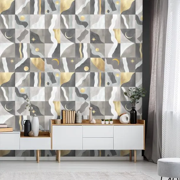 Обои для стен CoDe Flora 00032_FLORA_ReadyRoll_COSMO_SILVER_LW #6