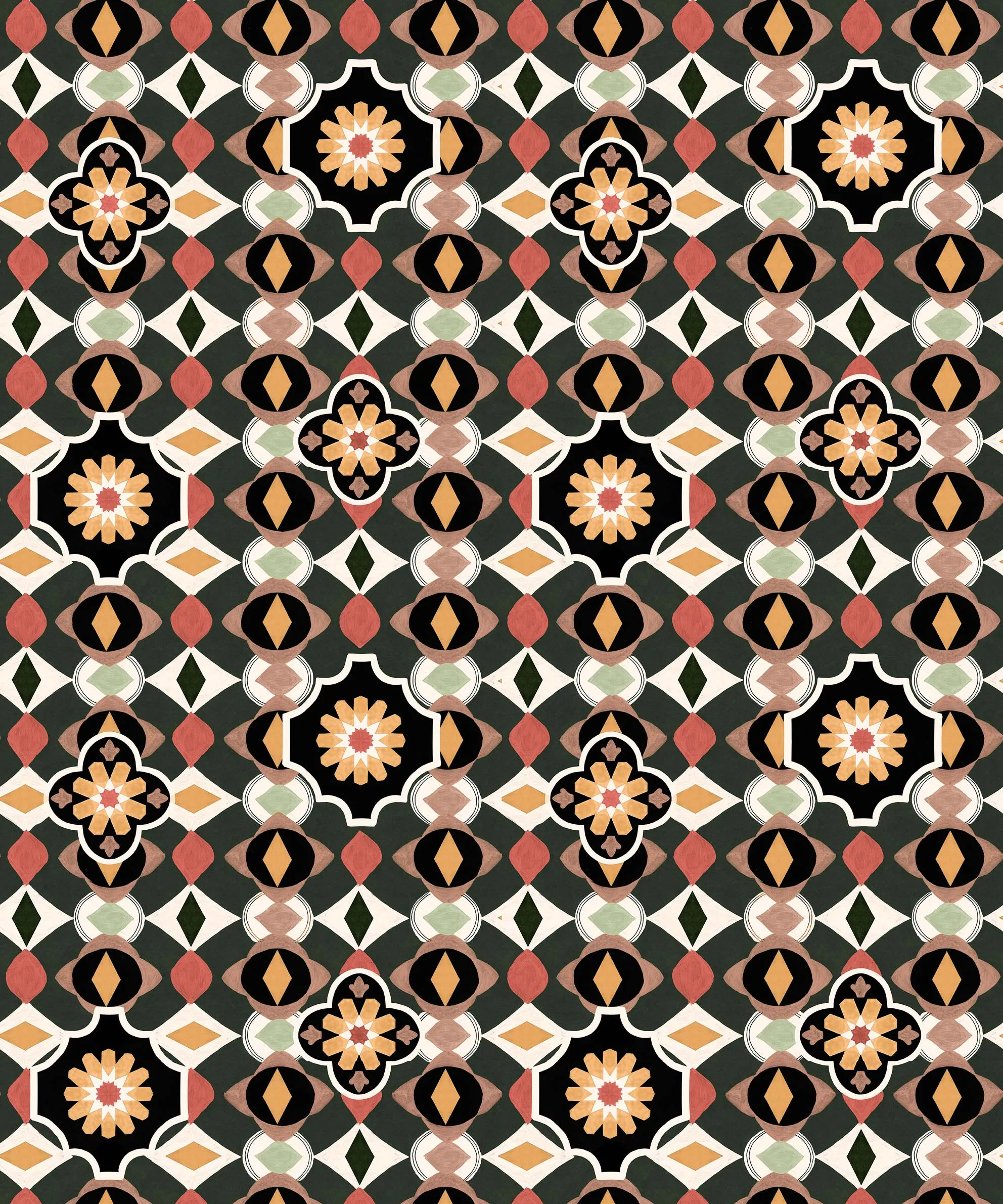 Обои для стен CoDe Flora 00064_FLORA_ReadyRoll_MAIOLICHE_PINE-TREE_LW