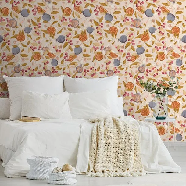 Обои для стен CoDe Flora 00073_FLORA_ReadyRoll_MALAGRANATUM_ALMOND_LW #8