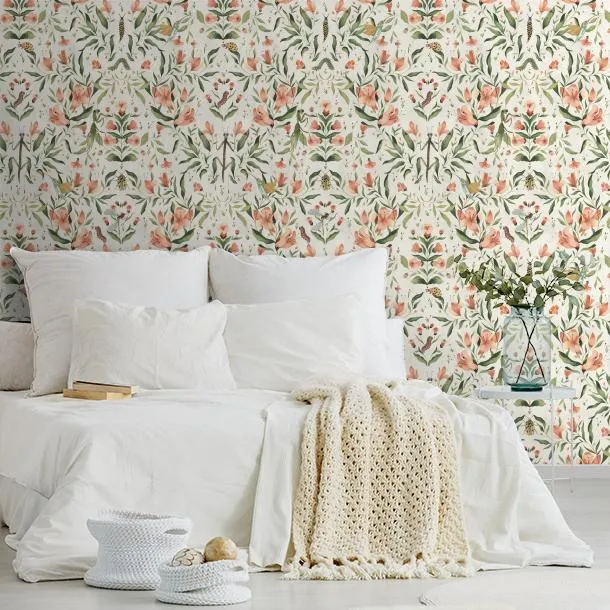 Обои для стен CoDe Flora 00082_FLORA_ReadyRoll_MERIGGIO_FLORAL-WHITE_LW #8