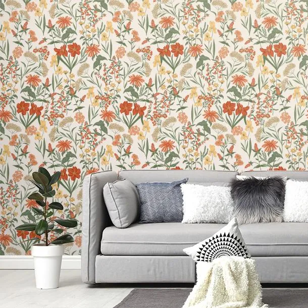 Обои для стен CoDe Flora 00092_FLORA_ReadyRoll_SAMBUCO_COPPER-RED_LW #4