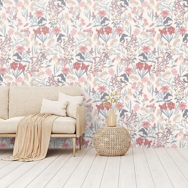Обои для стен CoDe Flora 00093_FLORA_ReadyRoll_SAMBUCO_OLD-ROSE_LW #5