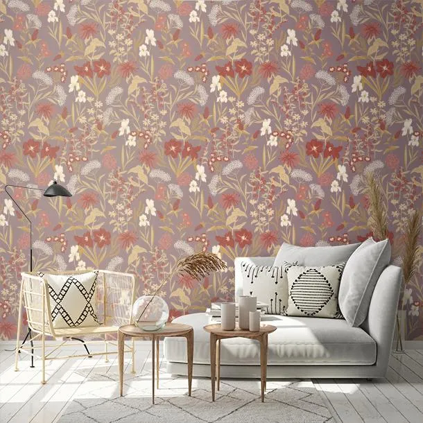 Обои для стен CoDe Flora 00094_FLORA_ReadyRoll_SAMBUCO_OLD-LAVENDER_LW #2