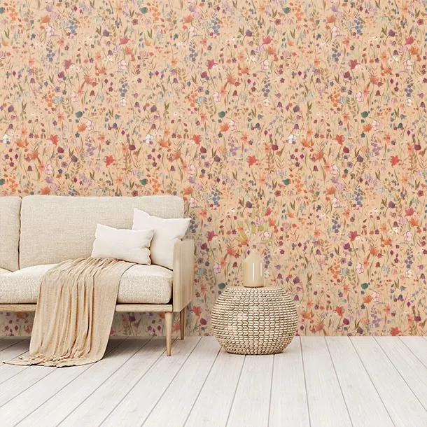 Обои для стен CoDe Flora 00102_FLORA_ReadyRoll_CAMPO-FIORITO_PEACH_LW #5