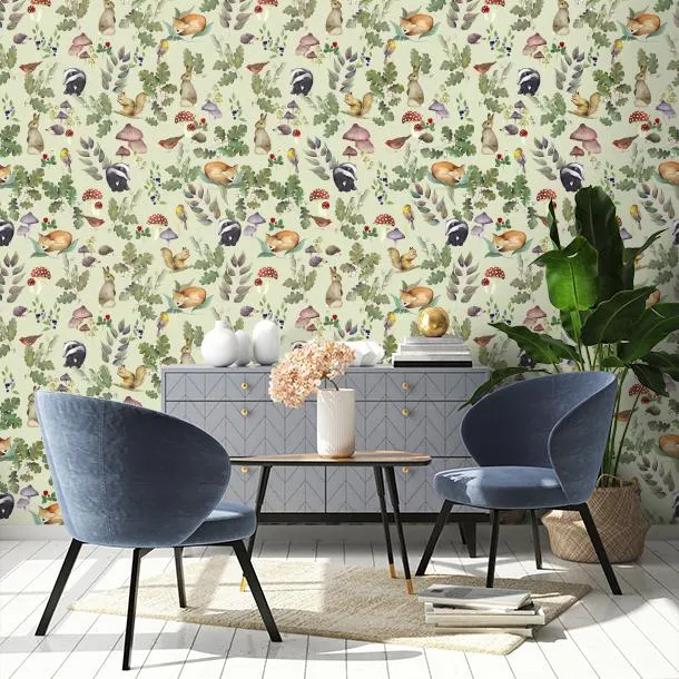 Обои для стен CoDe Flora 00122_FLORA_ReadyRoll_SOTTOBOSCO_CELADON_LW #3