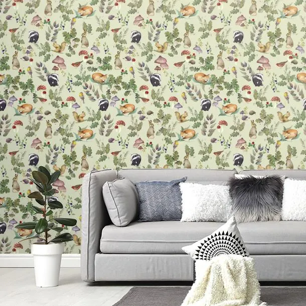 Обои для стен CoDe Flora 00122_FLORA_ReadyRoll_SOTTOBOSCO_CELADON_LW #4