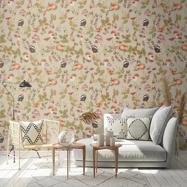 Обои для стен CoDe Flora 00123_FLORA_ReadyRoll_SOTTOBOSCO_PALE-SILVER_LW #2