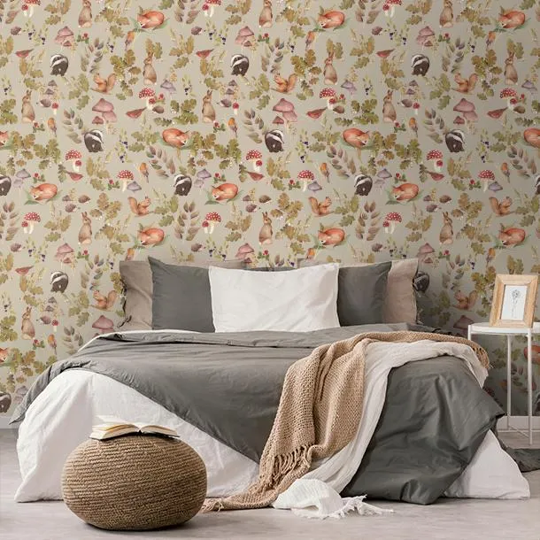 Обои для стен CoDe Flora 00123_FLORA_ReadyRoll_SOTTOBOSCO_PALE-SILVER_LW #7